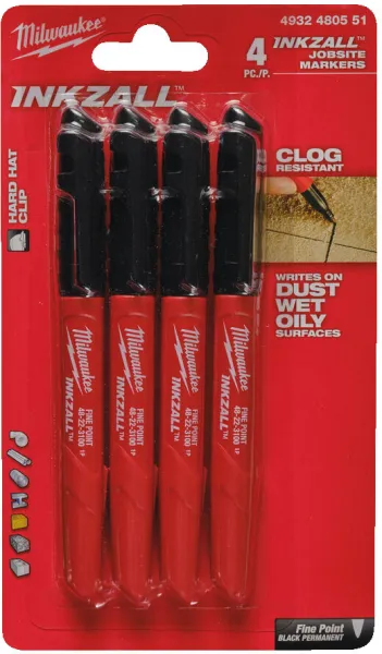 Milwaukee Permanent Marker Spitze 4 Stück