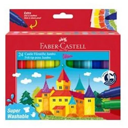 Faber Castell Filzstift Jumbo Super Washable (24 Stk.)